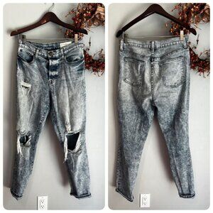 Pistola Womens High Rise Destructed Jean Denim Size 29 Acid Wash Cotton Blend